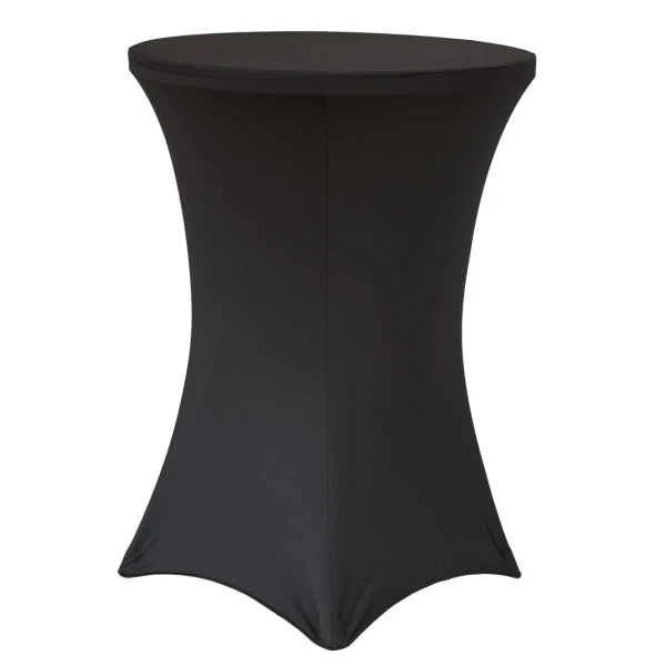 Pokrowiec obrus elastyczny na stół koktajlowy Benek czarny