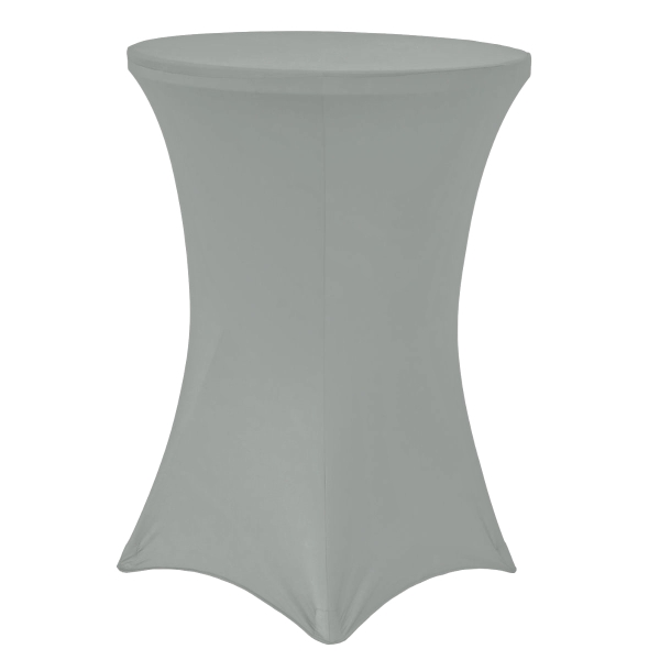 Pokrowiec obrus elastyczny na stół koktajlowy Benek szary 