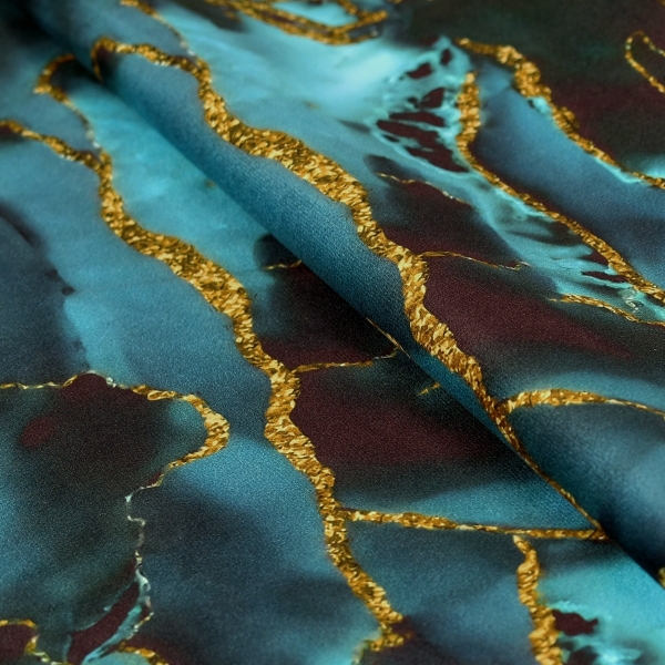 Zasłona Velvet Deco Druk 22308-1001, szerokość 140 cm x w