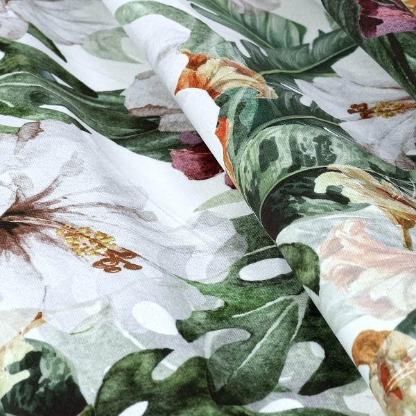 Zasłona w kwiaty Velvet Deco Druk 22596-1001, szerokość 1