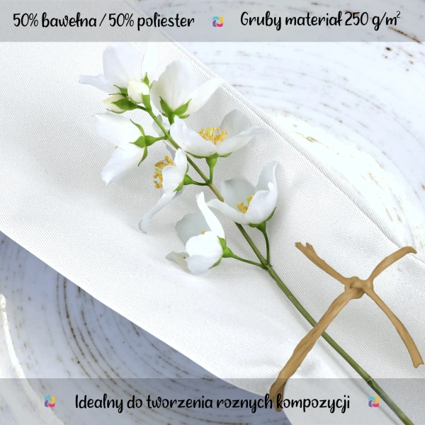 Serwetki Bankietowe Materiałowe Lamia, Biały 01W