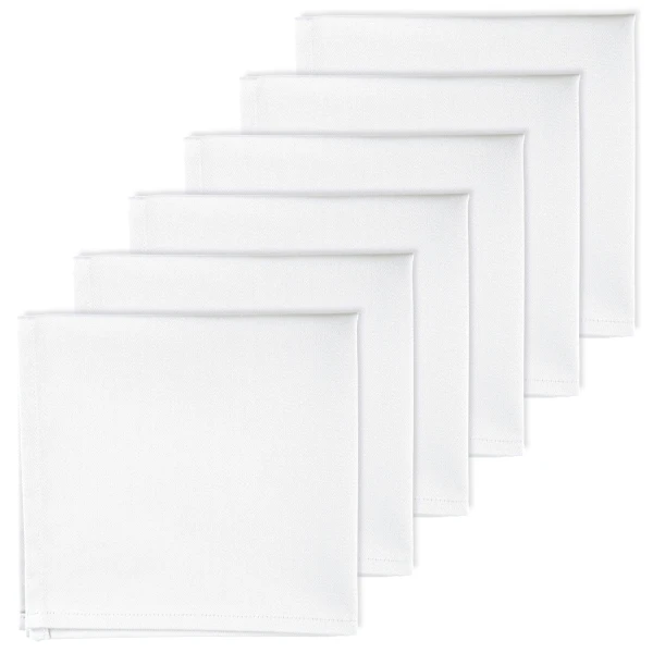 Serwetki Bankietowe Materiałowe Lamia, Biały 01W