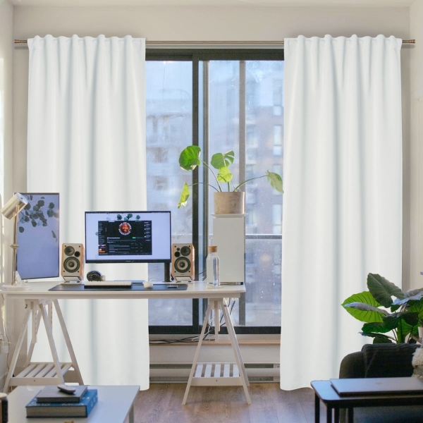 Zasłona zaciemniająca na taśmie marszczącej Blackout Uni