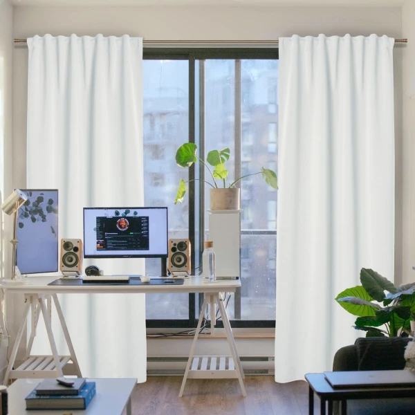 Zasłona zaciemniająca na taśmie marszczącej Blackout Uni