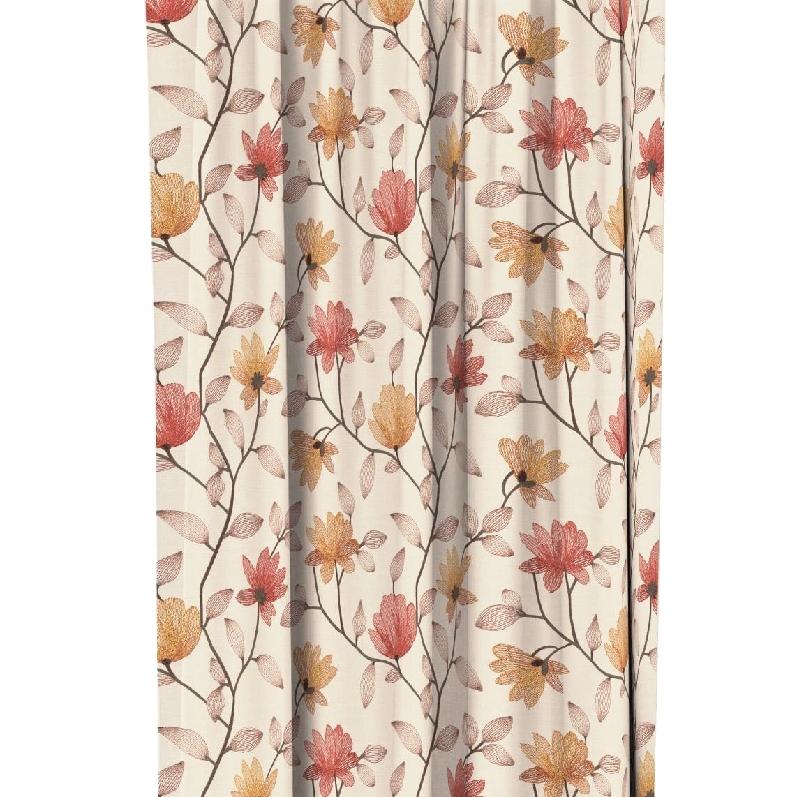 Zasłona w kwiaty Velvet Deco Druk 56183-1006, szerokość 1