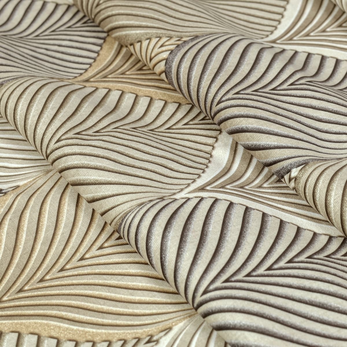 Zasłona na taśmie marszczącej Velvet Deco Druk Abstrakcyj