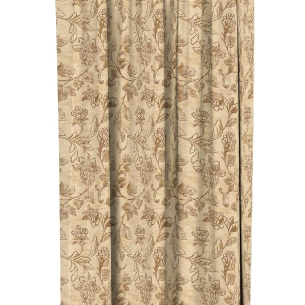 Zasłona w kwiaty na taśmie marszczącej Velvet Deco Druk 5