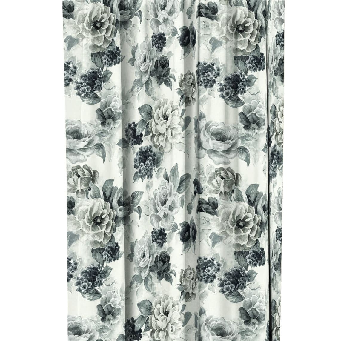 Zasłona w kwiaty na taśmie marszczącej Velvet Deco Druk 5