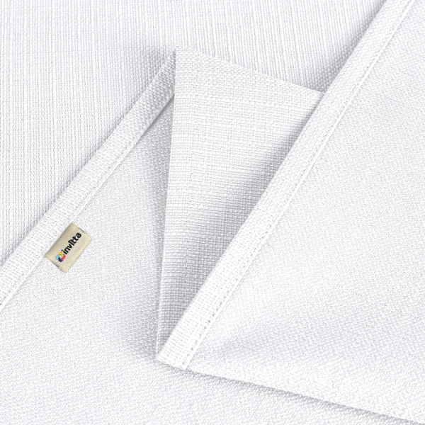 Obrus Bawełniano-Poliestrowy Biały - Plamoodporny z Efekte