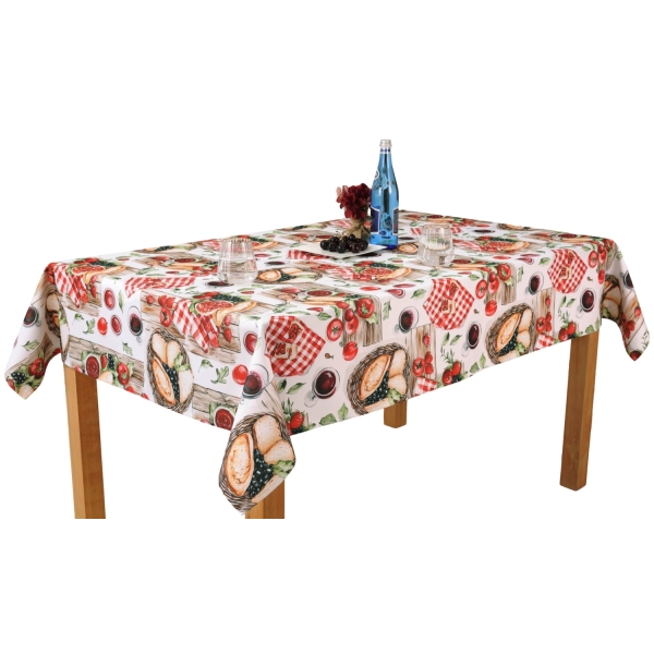 Obrus Plamoodporny 120x160 cm Druk w Stylu Włoskim - Smaki