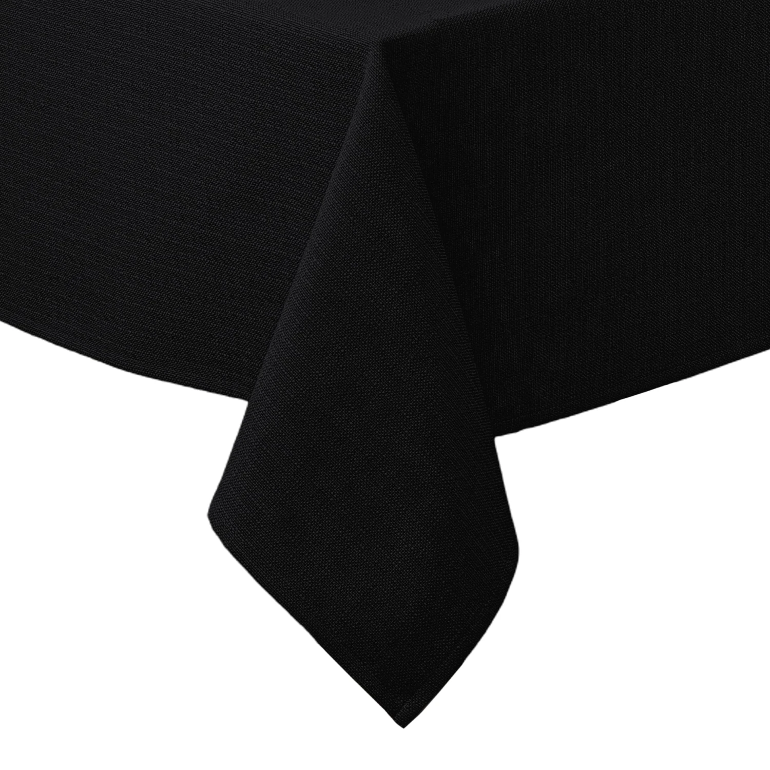 Obrus Bawełniano-Poliestrowy Czarny - Plamoodporny z Efekte