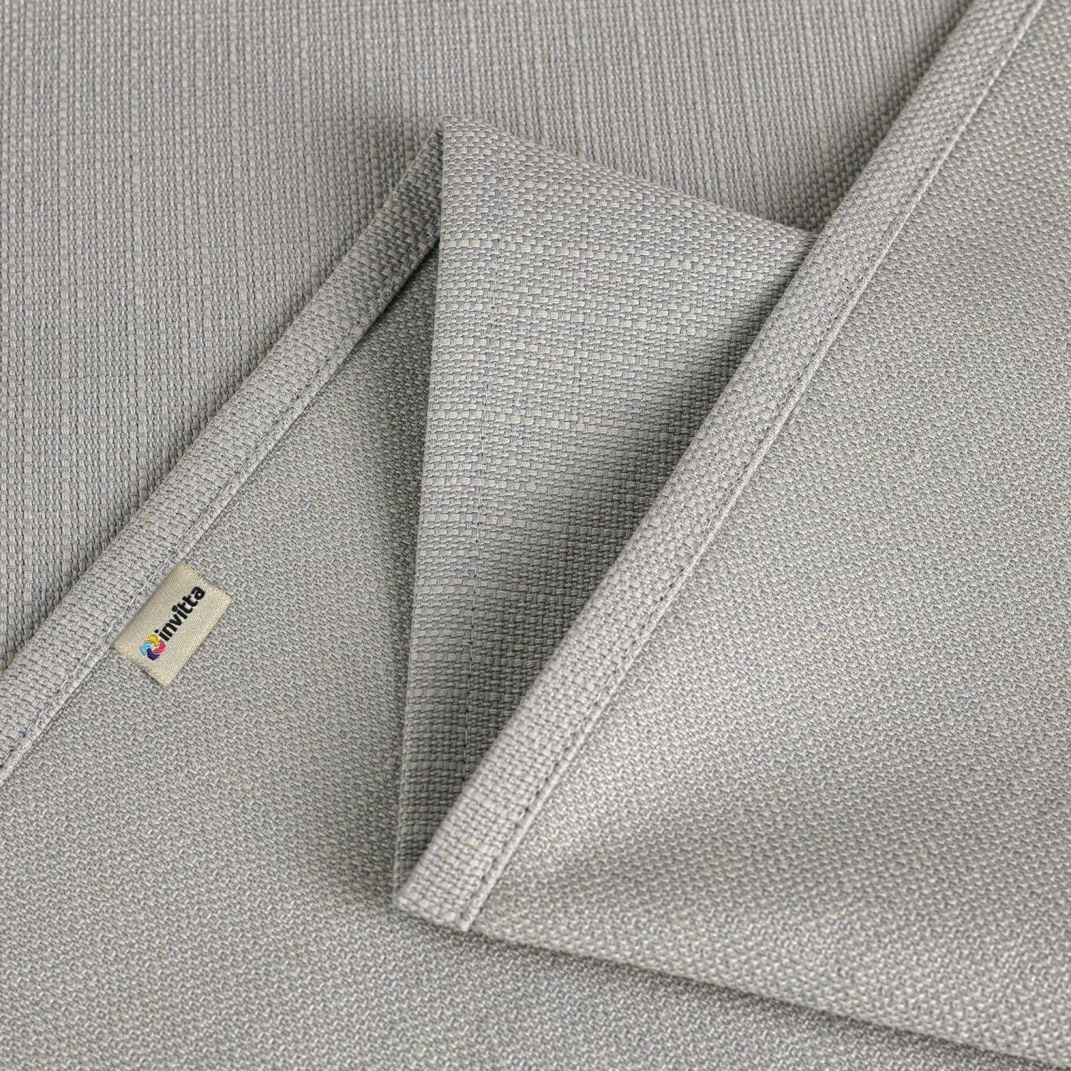 Obrus Bawełniano-Poliestrowy Szary - Plamoodporny z Efektem