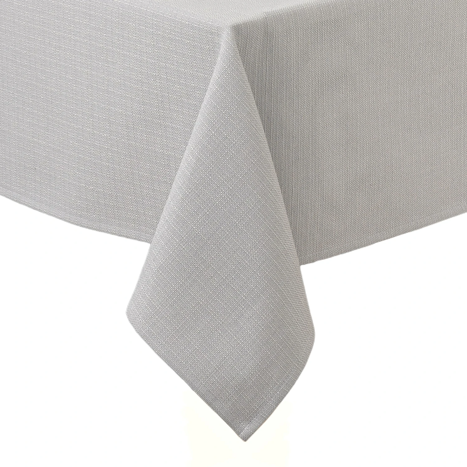 Obrus Bawełniano-Poliestrowy Szary - Plamoodporny z Efektem