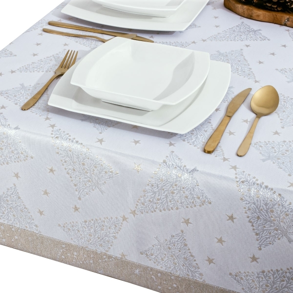 Wyprzedaż Obrus świąteczny bożonarodzeniowy z mankietem
