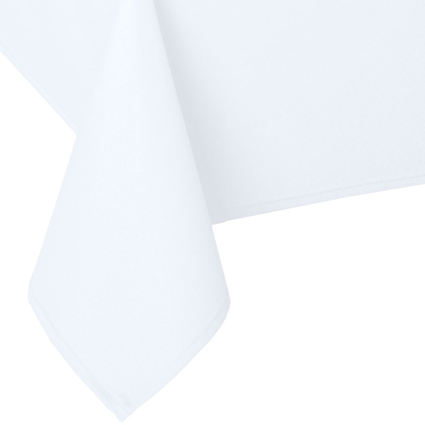 Wyprzedaż Obrus H200 biały szyty na 1cm 155x180cm