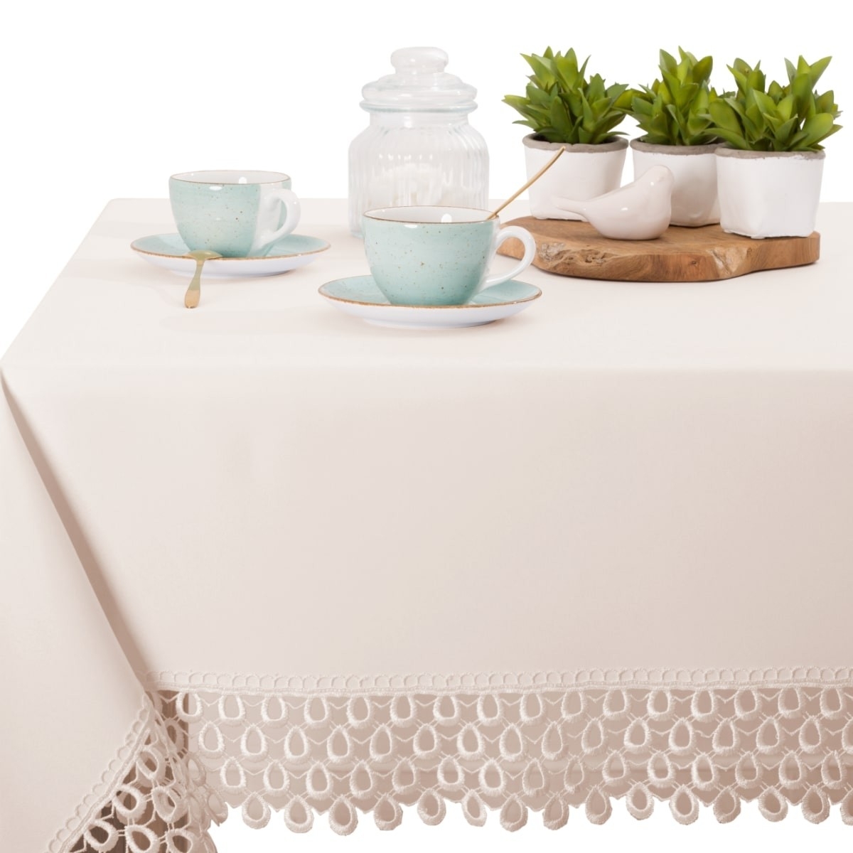 Wyprzedaż Obrus z gipiurą Aurora G0609 ecru 150x280cm