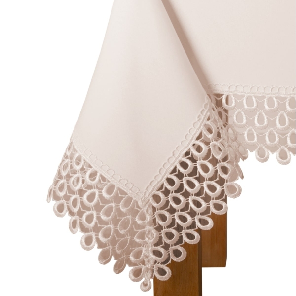 Wyprzedaż Obrus z gipiurą Aurora G0609 ecru 150x280cm