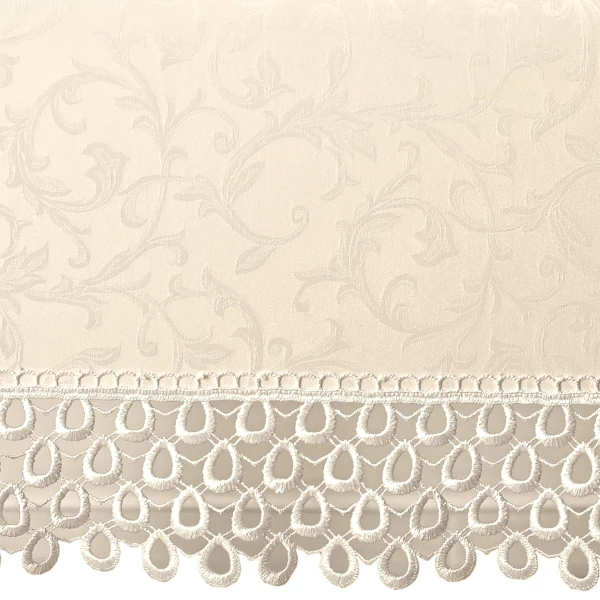 Wyprzedaż Obrus  plamoodporny z gipiurą Ares G0609 ecru 13