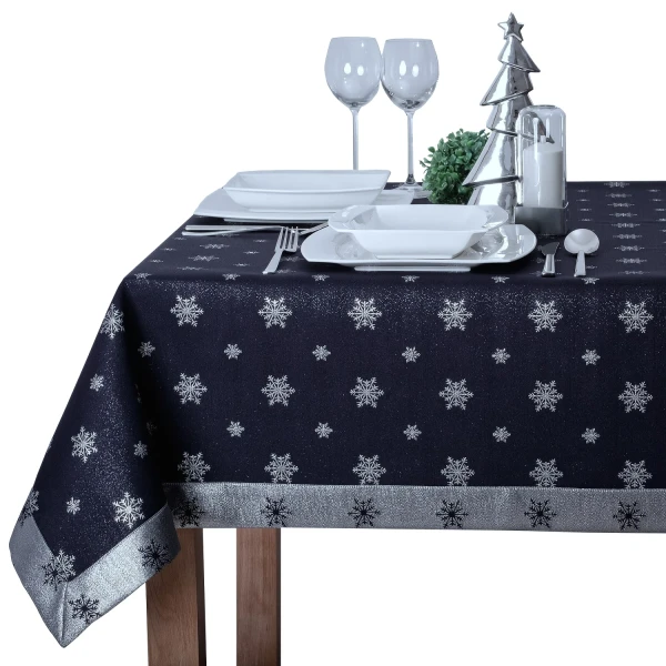 Wyprzedaż Obrus świąteczny z mankietem 5cm LX-32915 grana