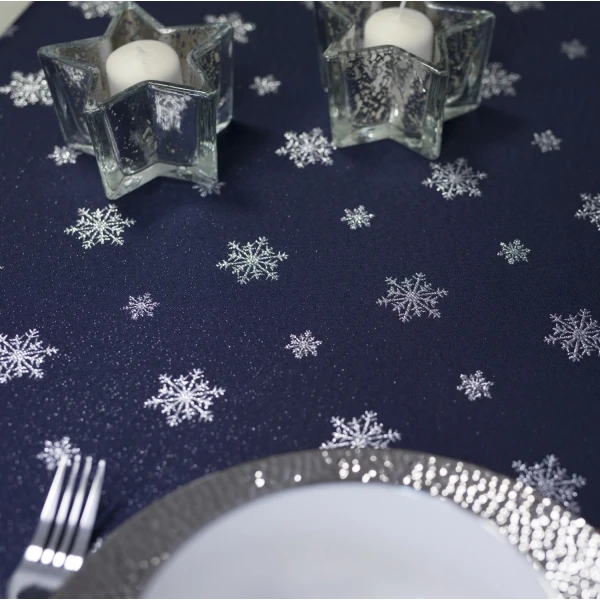 Wyprzedaż Obrus świąteczny z mankietem 5cm LX-32915 grana