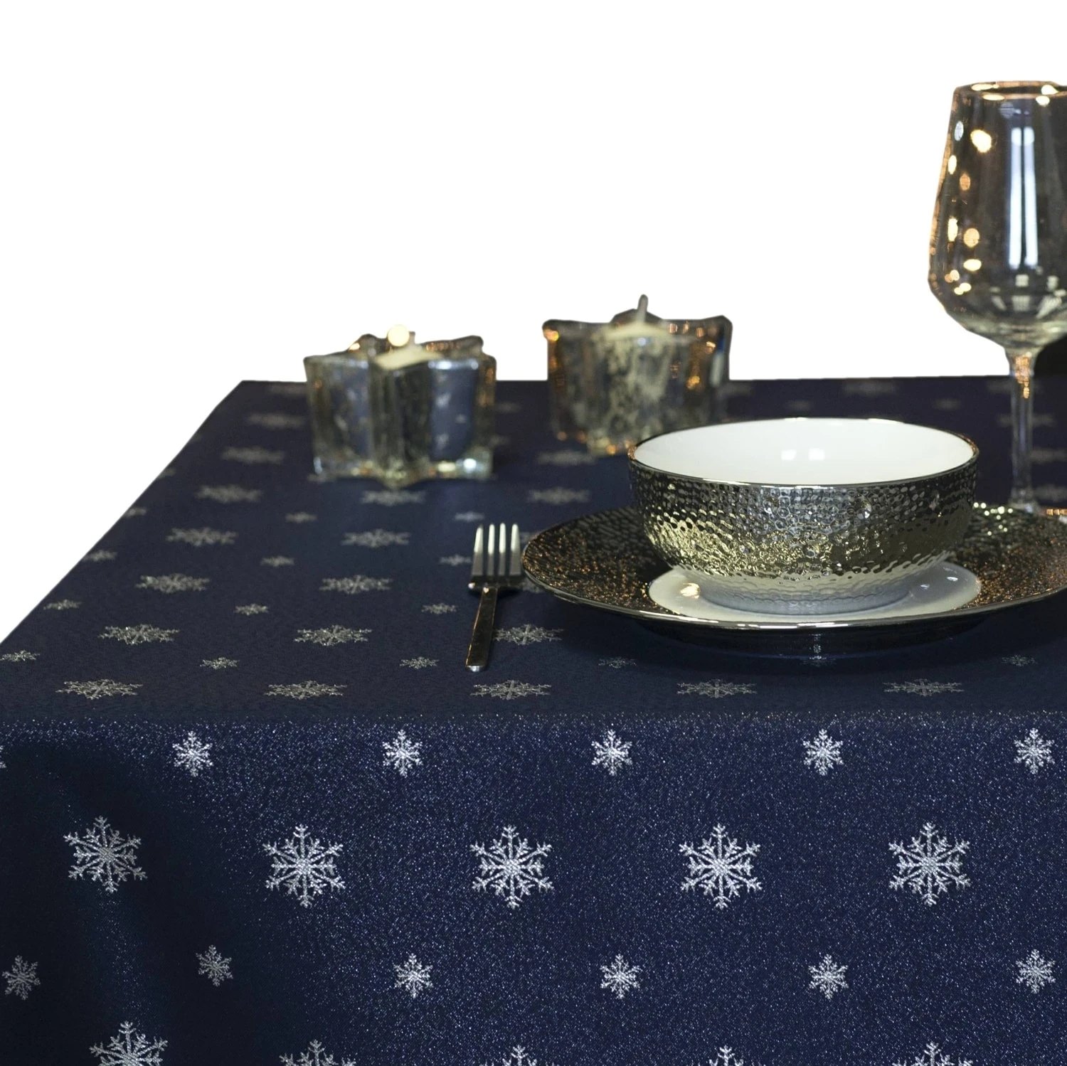 Wyprzedaż Obrus świąteczny z mankietem 5cm LX-32915 grana