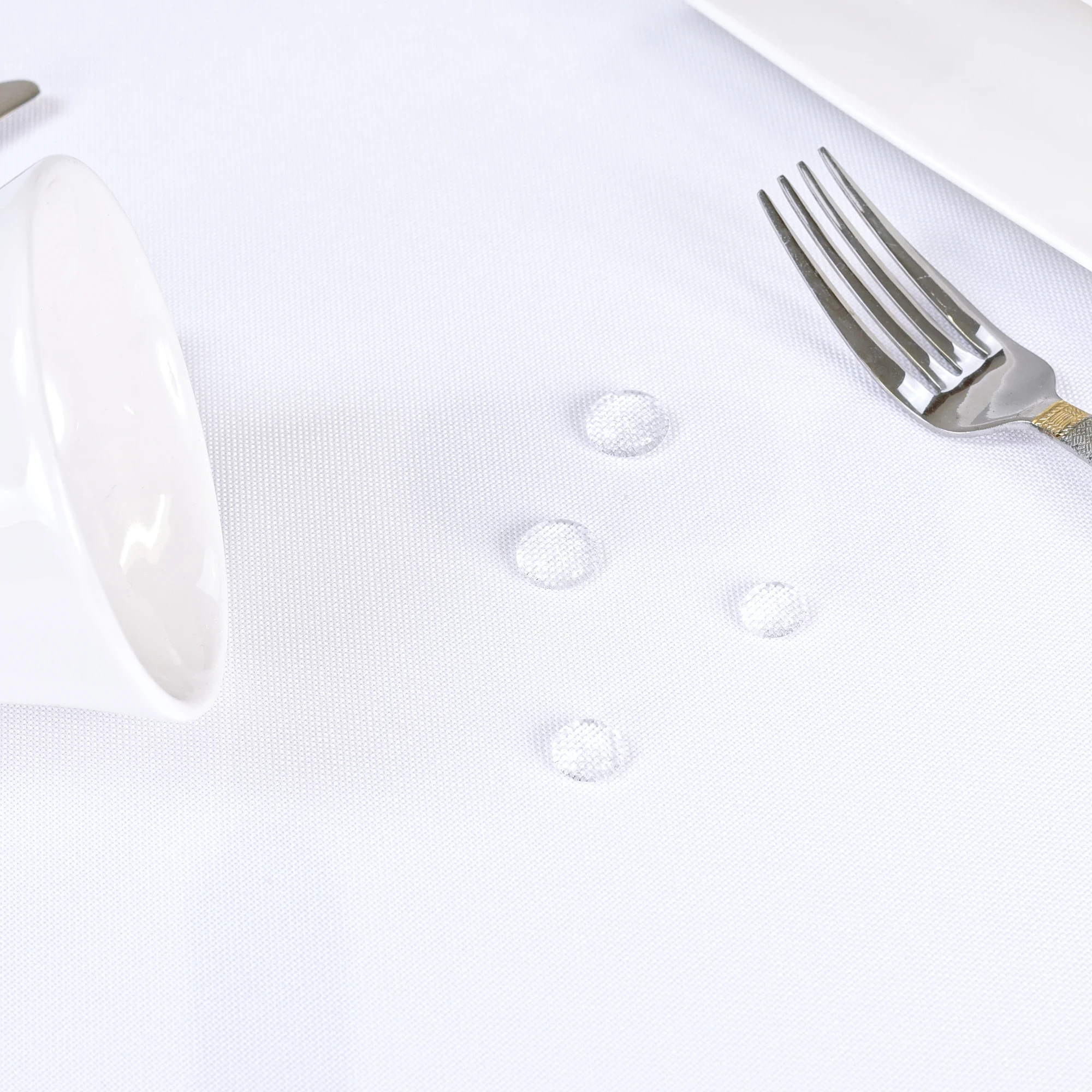 Biały Gładki Obrus Plamoodporny – Elegancki i Gruby - Si