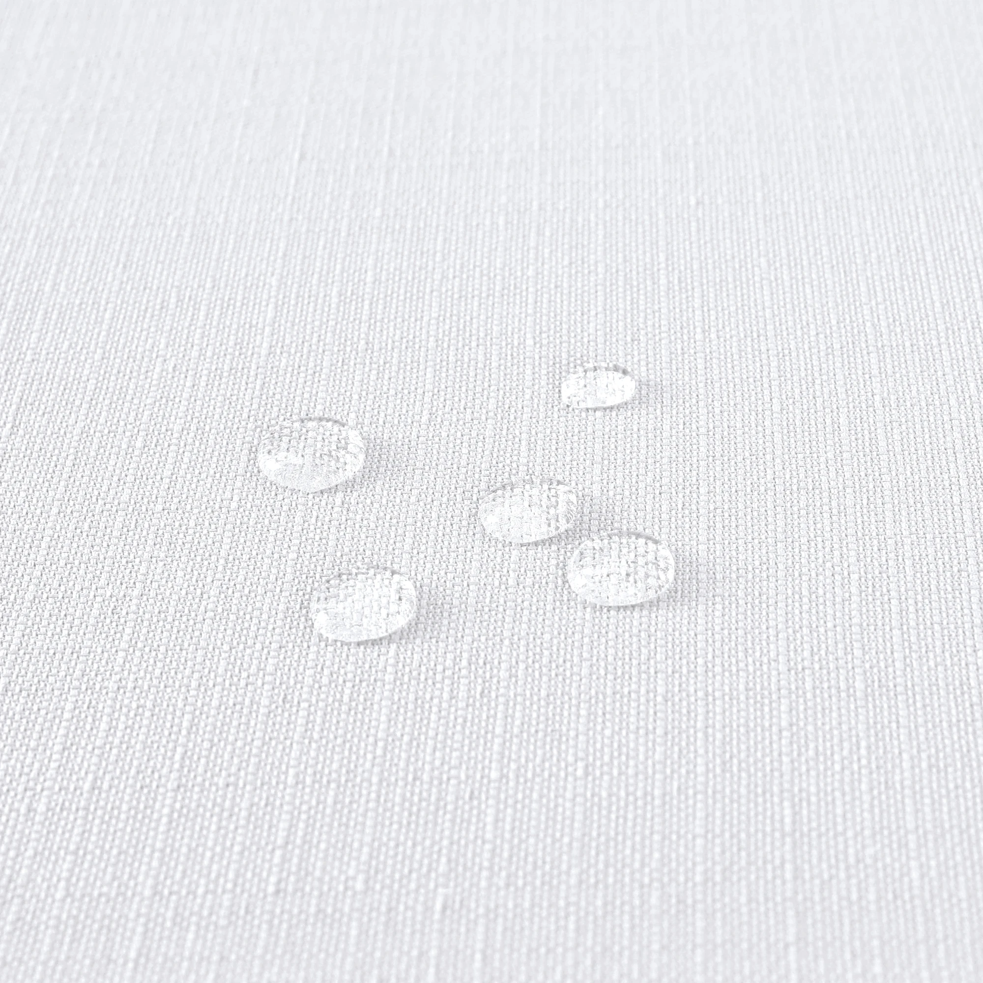 Biały Bieżnik Bawełniano-Poliestrowy Plamoodporny Imitacj