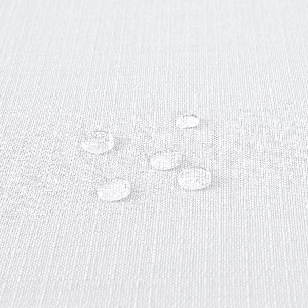 Biały Bieżnik Bawełniano-Poliestrowy Plamoodporny Imitacj