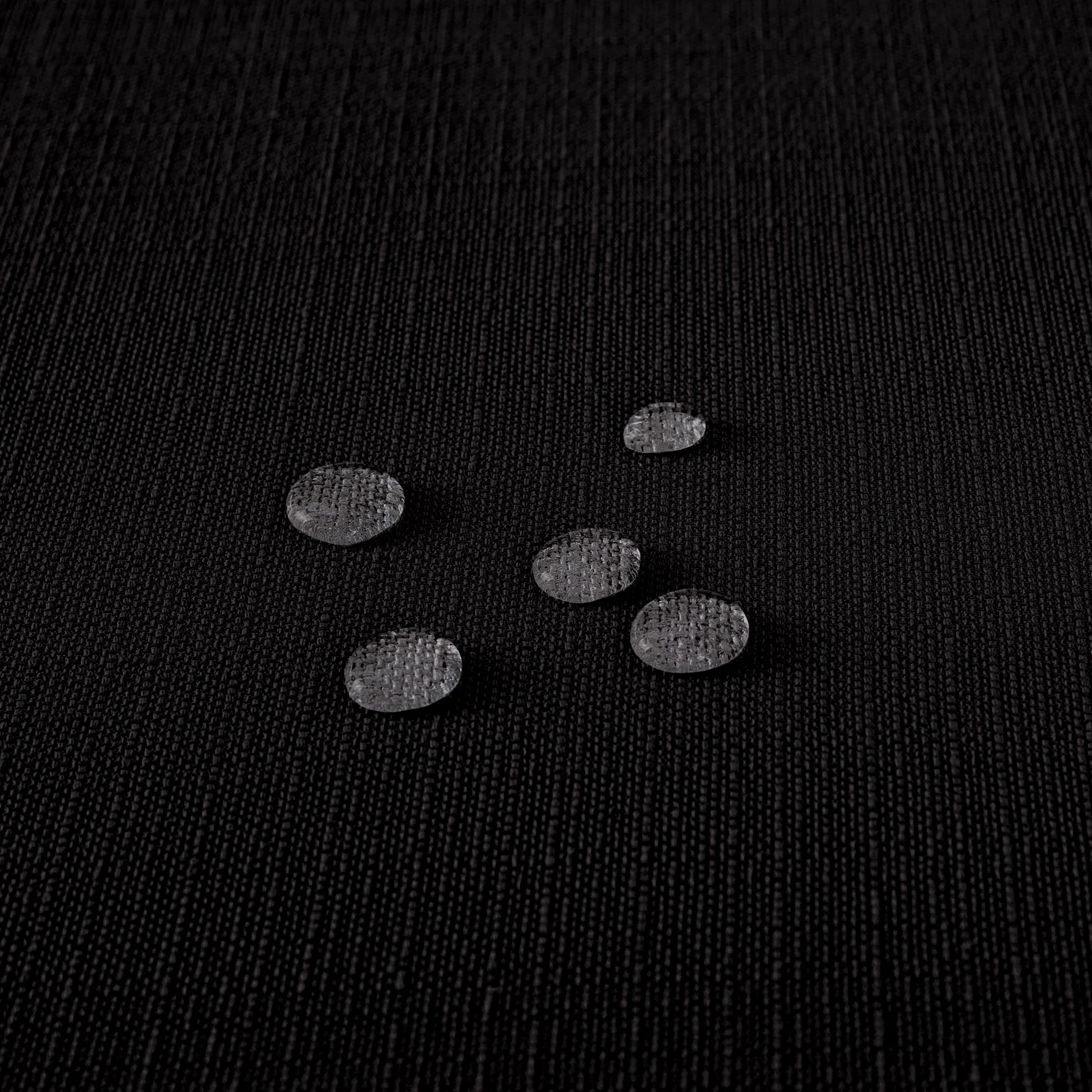 Czarny Bieżnik Bawełniano-Poliestrowy Plamoodporny Imitacj