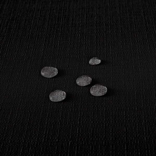 Czarny Bieżnik Bawełniano-Poliestrowy Plamoodporny Imitacj