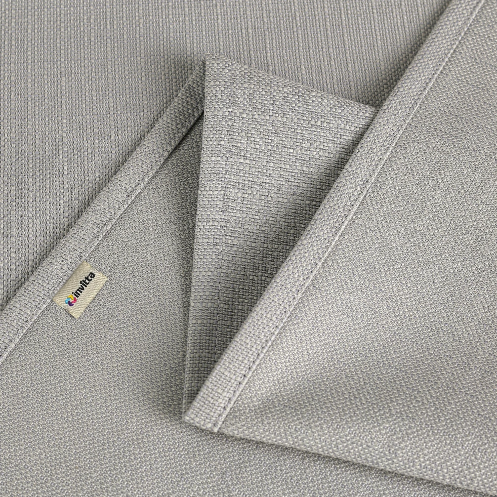 Szary Bieżnik Bawełniano-Poliestrowy Plamoodporny Imitacja