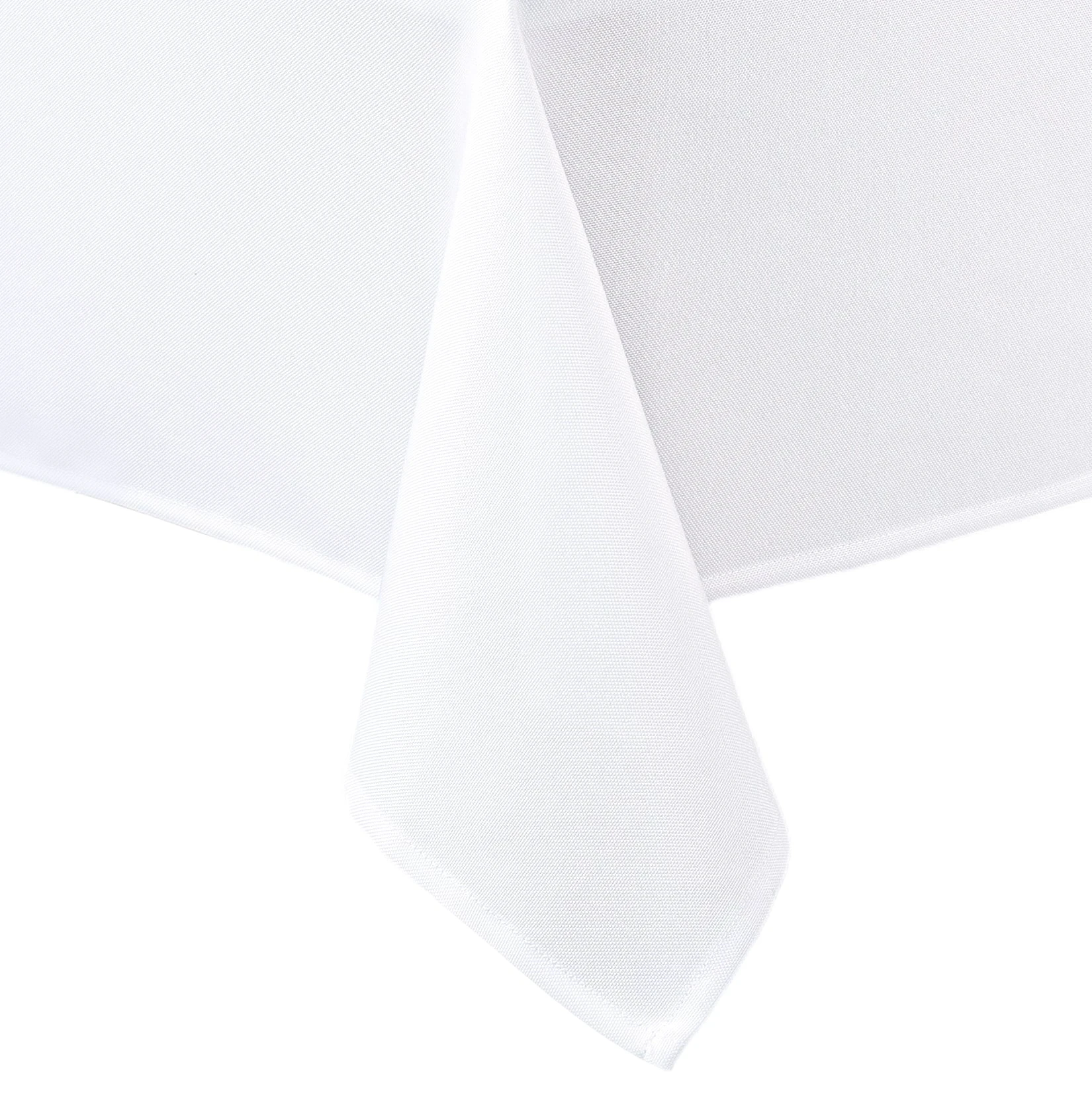 Biały Obrus Restauracyjny Plamoodporny o Strukturze Pixel (