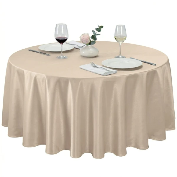 Beżowy Szampański Obrus Restauracyjny Plamoodporny – Cie