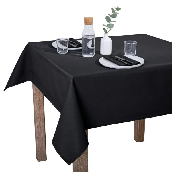 Czarny Obrus Restauracyjny Plamoodporny – Matowy Standard 
