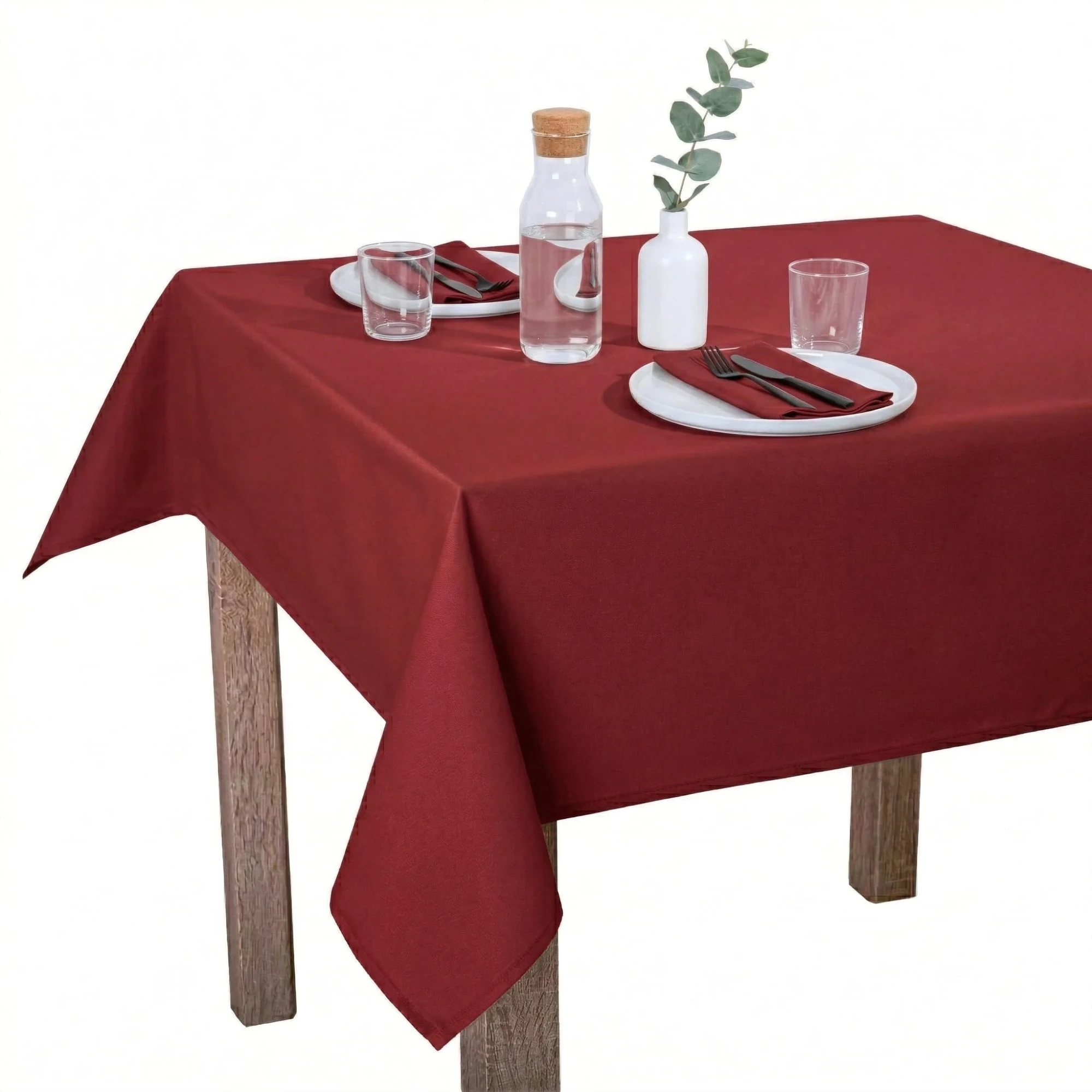 Bordowy Obrus Restauracyjny Plamoodporny – Matowy Standard