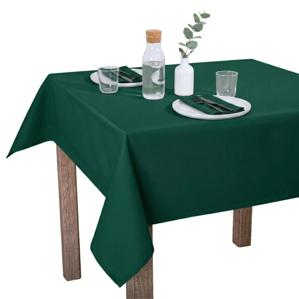 Ciemnozielony Obrus Restauracyjny Plamoodporny – Matowy St