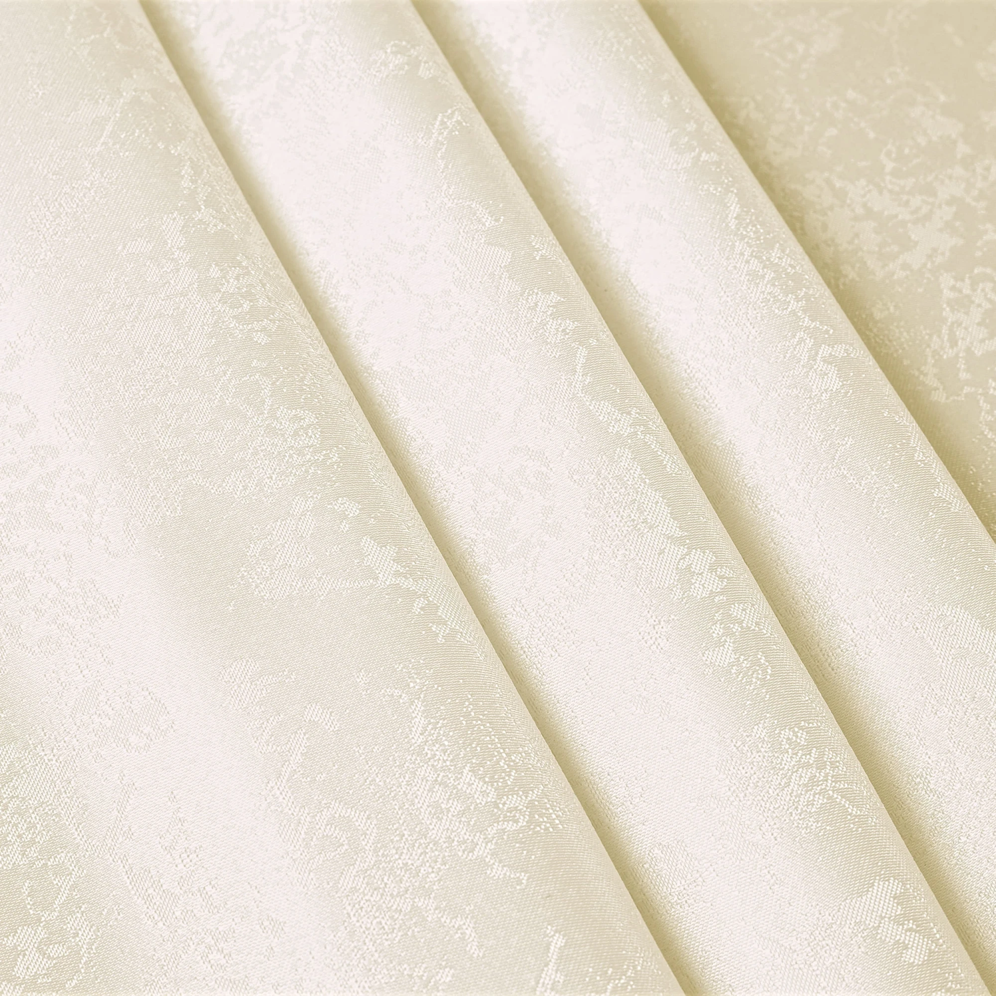 Elegancki Bieżnik Ecru – Wzór Marmurek z Ozdobnym Mankie