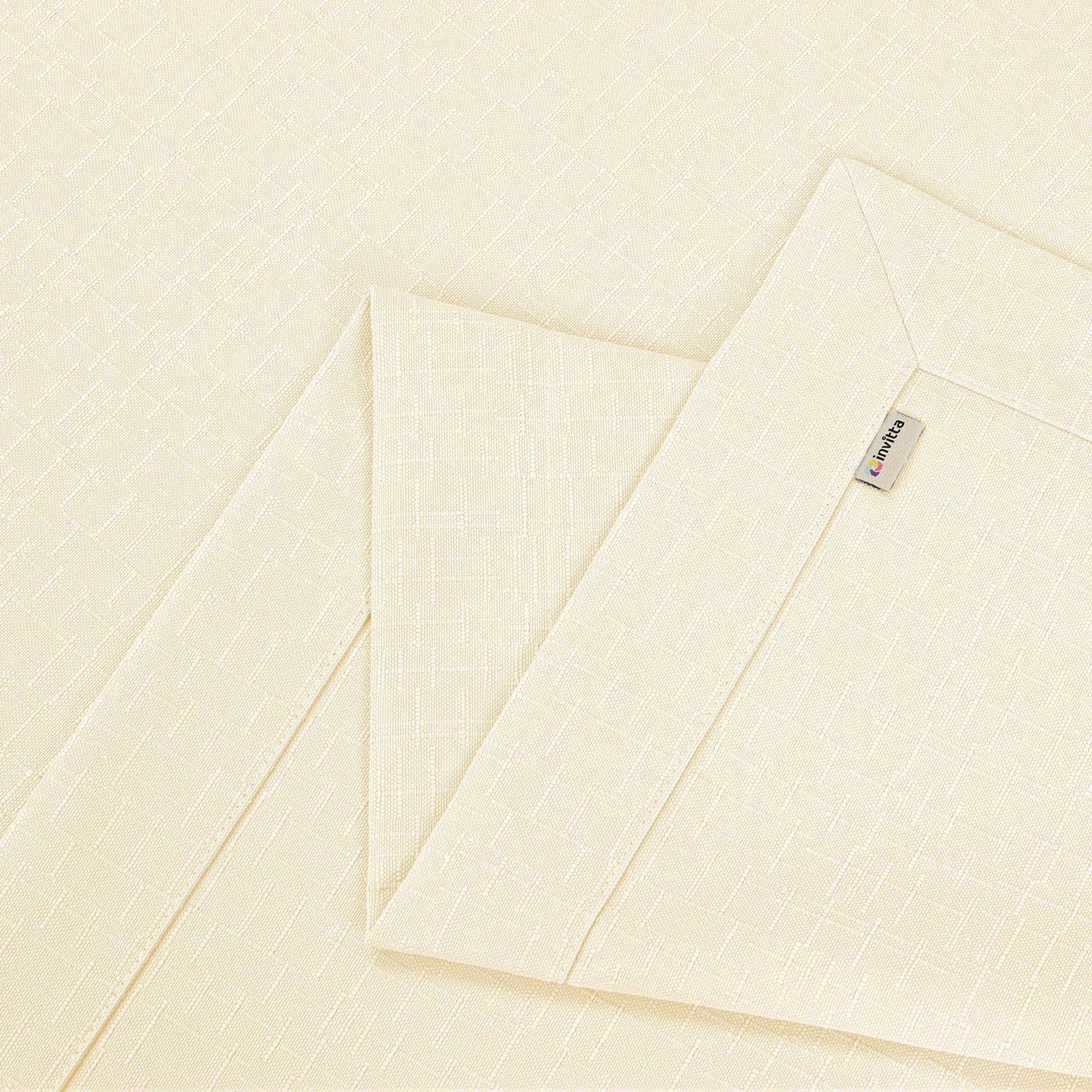 Obrus ecru plamoodporny Vera Cotton Touch – gruba struktur