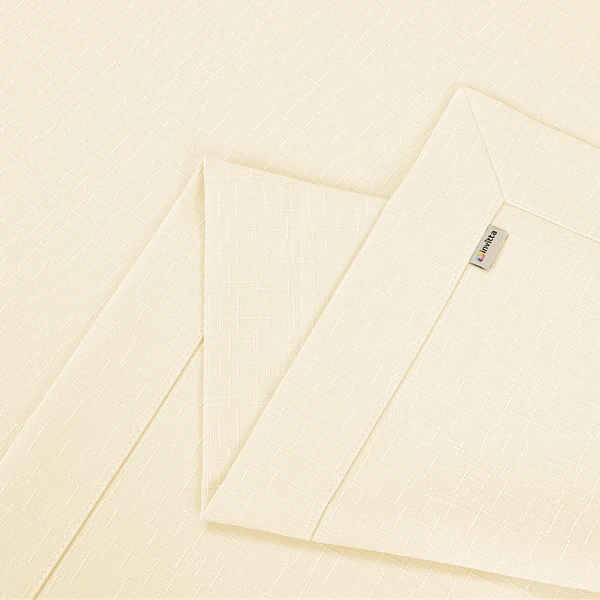 Obrus ecru plamoodporny Vera Cotton Touch – gruba struktur