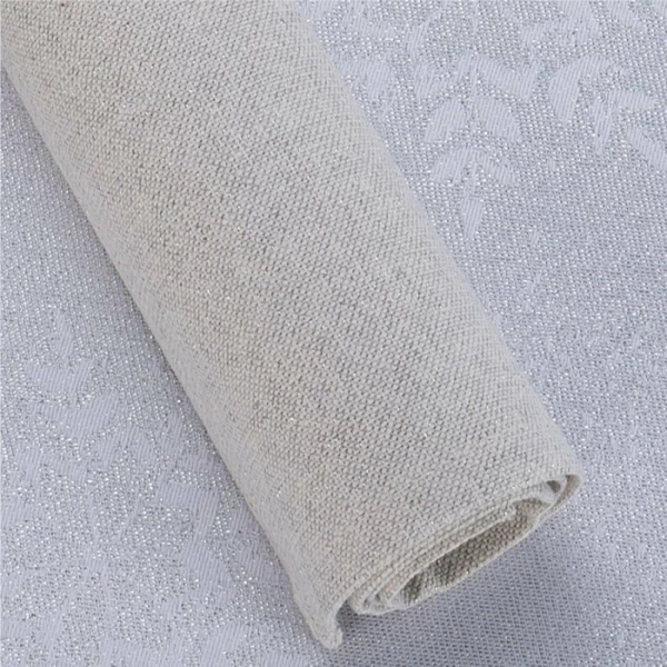 Bankietówka Gaja, 45 szary + srebrna nitka