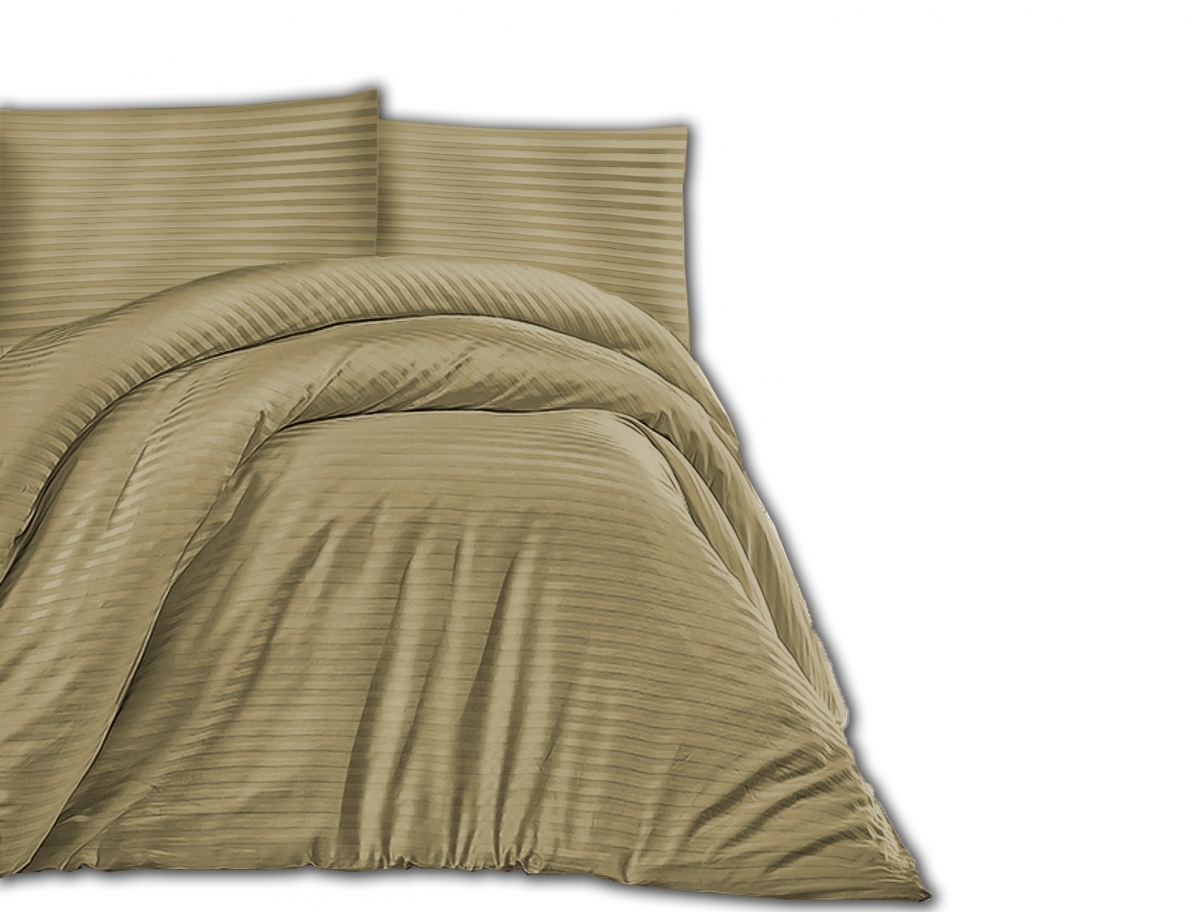 Pościel satynowa bawełniana DRM-CIZGILI OLIVE GREEN EXCLUS