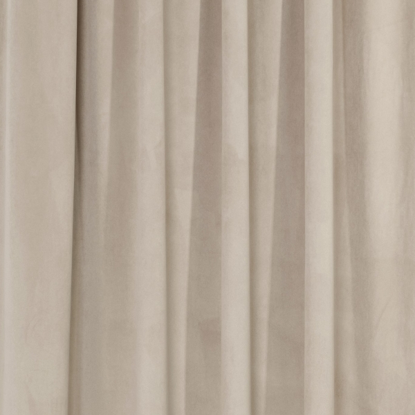 Zasłona welurowa na taśmie marszczącej Sara 102 beżowy