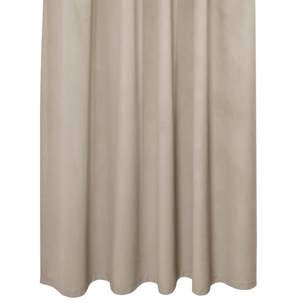 Zasłona welurowa na taśmie marszczącej Sara 102 beżowy