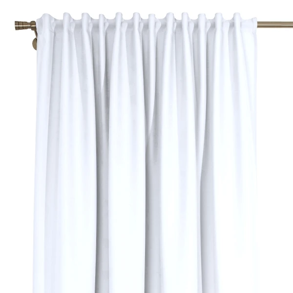 Zasłona Emma na taśmie marszczącej 1001 biały