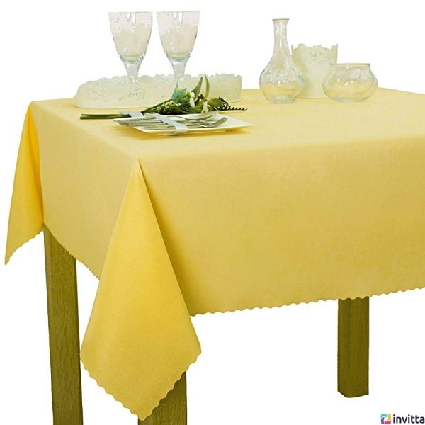 Wyprzedaż Obrus plamoodporny U3 Elbrus 3007 jasno żółty