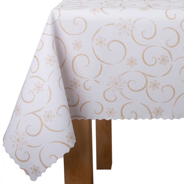 Wyprzedaż Obrus  plamoodporny U3 BN16 3018 biało-złoty, 7