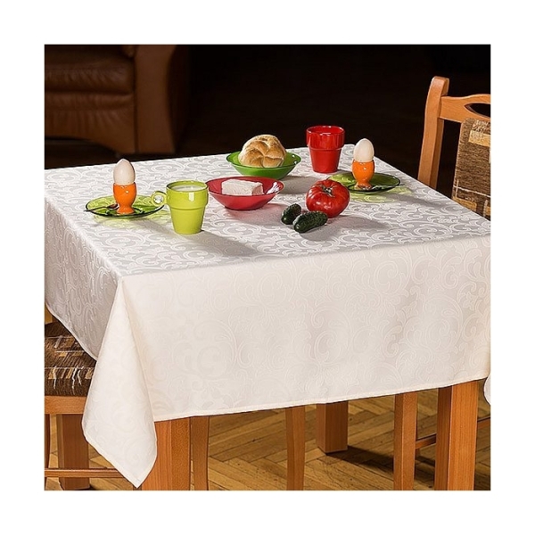 Wyprzedaż  Obrus  plamoodporny U3 Fobos 377 ecru 100x140cm