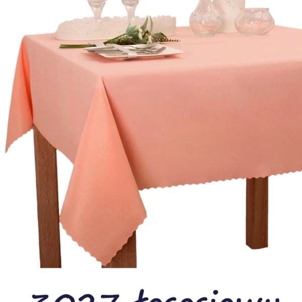 Wyprzedaż Obrus  plamoodporny U2 Elbrus 3027 łososiowy , 1