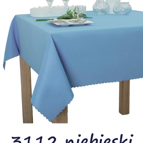 Wyprzedaż Obrus plamoodporny U3 Elbrus 3112 niebieski,  120