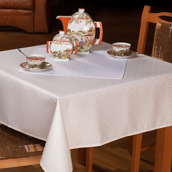 Wyprzedaż Obrus plamoodporny U3 CERES terakota O 140 cm